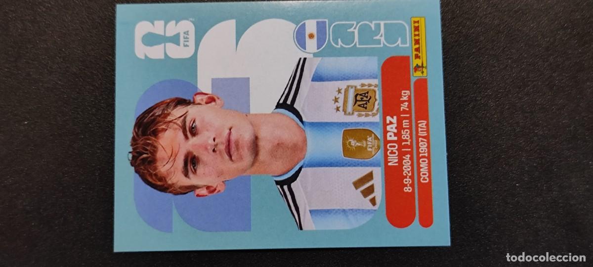 Cromos de F&uacute;tbol: FIFA WORLD CUP 2026 STICKER NICO PAZ ARGENTINA # ARG14 PANINI