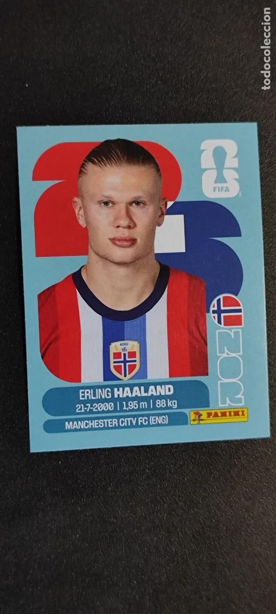 Cromos de F&uacute;tbol: FIFA WORLD CUP 2026 STICKER HAALAND NORUEGA # NOR15 PANINI
