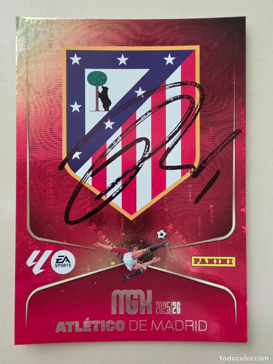 Fu&szlig;ball-Sticker: Cromo firmado de Ademola Lookman con aut&oacute;grafo, Atl&eacute;tico de Madrid
