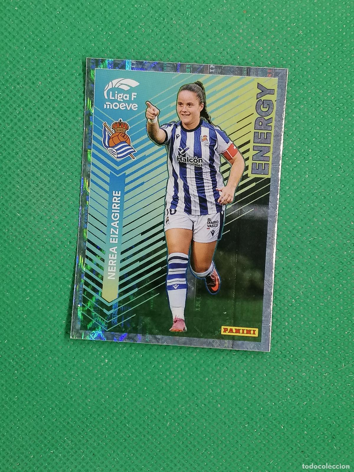 Cartes &agrave; collectionner de Football: 349 NEREA NEVADO REAL SOCIEDAD ENERGY ⚽ PANINI LIGA FEMENINA F MOEVE 25 26 2025 2026 ⚽