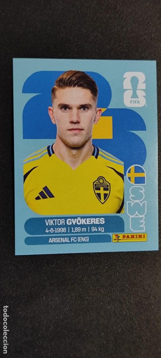 Cromos de F&uacute;tbol: FIFA WORLD CUP 2026 STICKER GYOKERES SUECIA # SWE20 PANINI