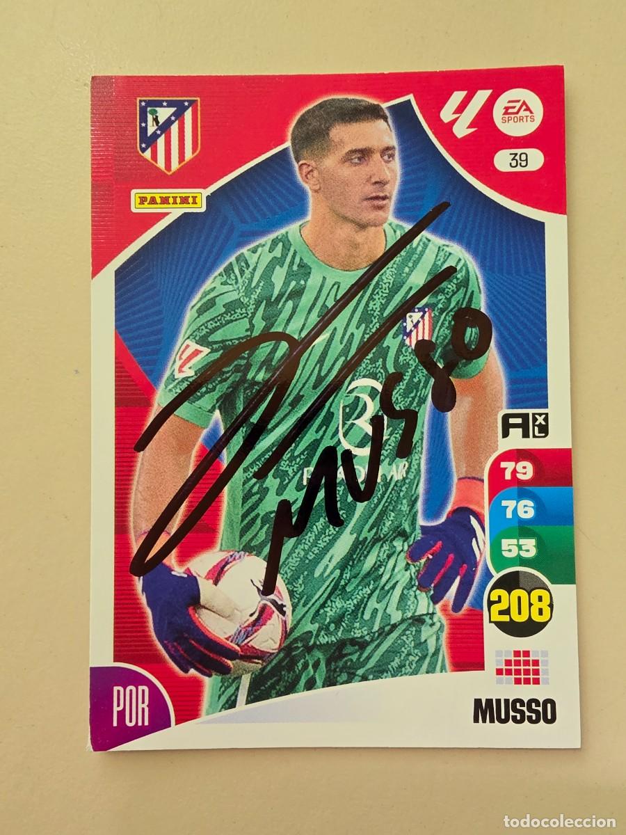 Fu&szlig;ball-Sticker: Cromo firmado de Juan Musso con aut&oacute;grafo, Atl&eacute;tico de Madrid