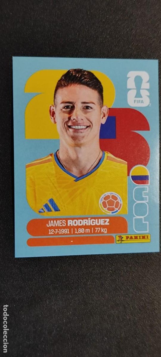 Cromos de F&uacute;tbol: FIFA WORLD CUP 2026 STICKER JAMES RODRIGUEZ COLOMBIA # COL14 PANINI