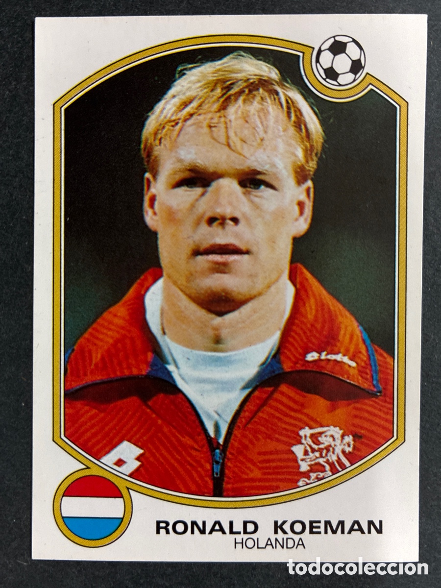 Cromos de F&uacute;tbol: CROMO SIN PEGAR RONALD KOEMAN HOLANDA # 197 PANINI FUTBOL 92-93