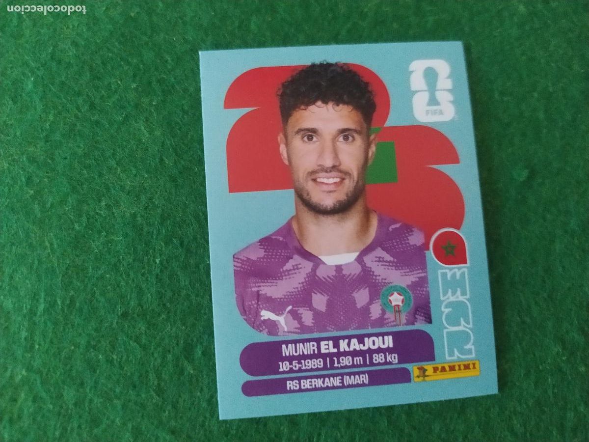 Football Stickers: OFFICIAL STICKER COLLECTION WORLD CUP MUNDIAL 2026 - MARRUECOS N&ordm; 3 MUNIR EL KAJOUI
