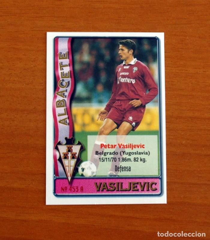 Fu&szlig;ball-Sticker: Albacete-N&ordm; 453 A Vasiljevic-Escaich -2&ordf; Divisi&oacute;n-Mundicromo Las Fichas de la Liga 1996-1997-96-97