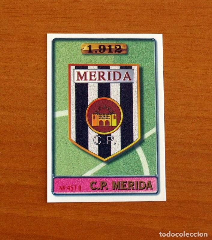 Cromos de F&uacute;tbol: Merida -N&ordm; 457 A Escudo-Mariano -2&ordf; Divisi&oacute;n-Mundicromo Las Fichas de la Liga 1996-1997-96-97