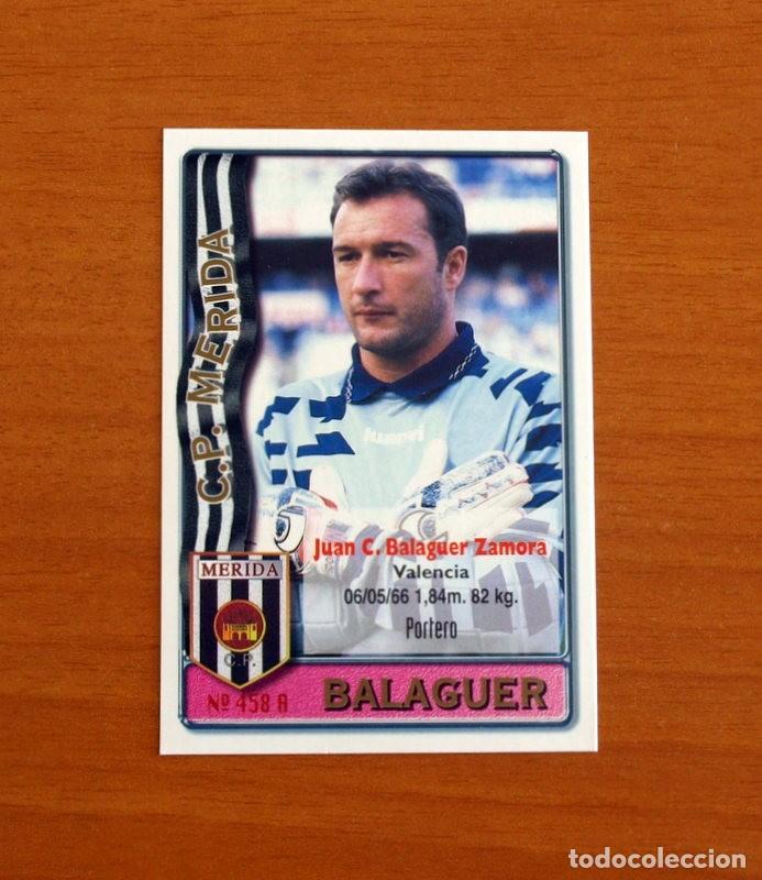 Cromos de F&uacute;tbol: Merida-N&ordm; 458 A Balaguer-Quique Mart&iacute;n -2&ordf; Divisi&oacute;n-Mundicromo Las Fichas de la Liga 1996-1997-96-97