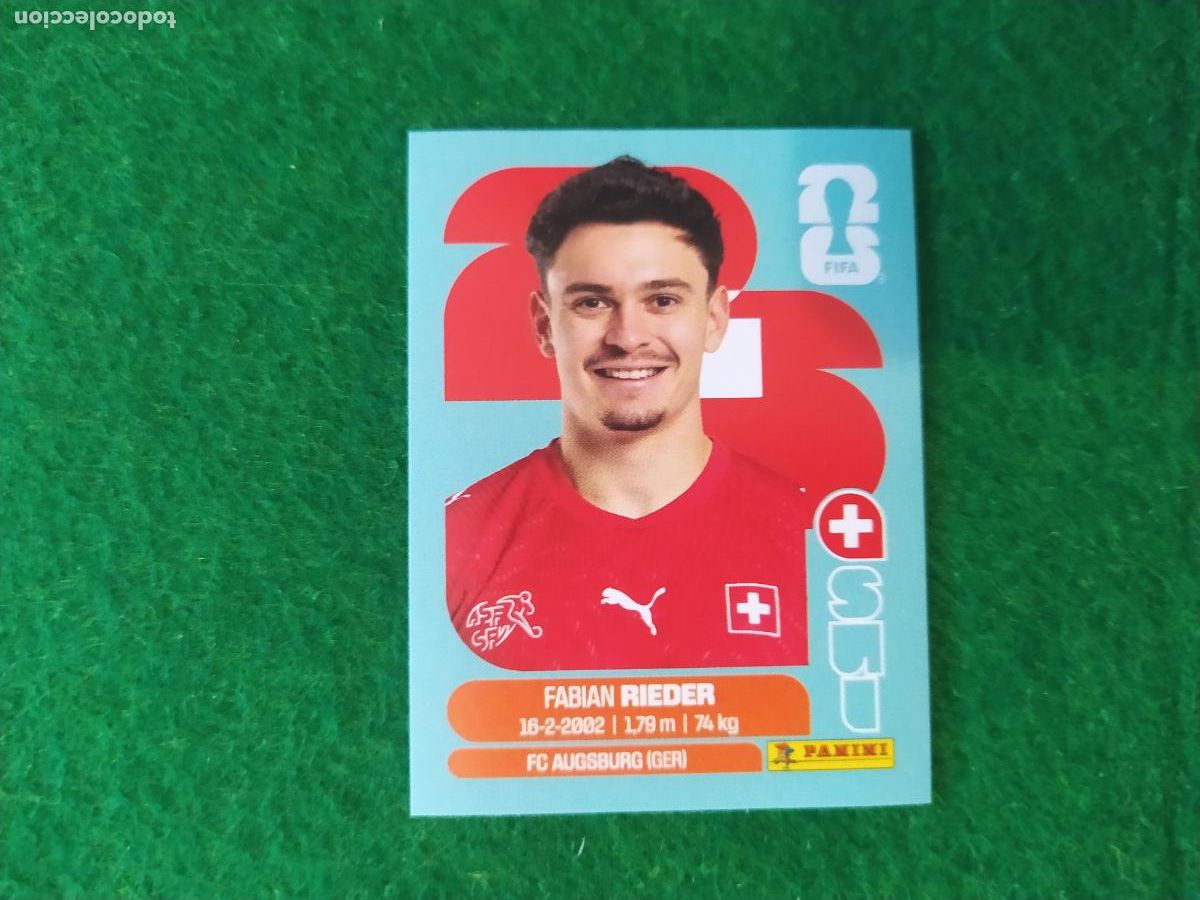 Cromos de F&uacute;tbol: OFFICIAL STICKER COLLECTION WORLD CUP MUNDIAL 2026 - SUIZA N&ordm; 12 RIEDER