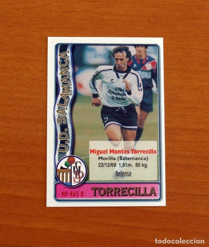 Cromos de F&uacute;tbol: Salamanca-N&ordm; 465 Torrecilla-Agostinho -2&ordf; Divisi&oacute;n-Mundicromo Las Fichas de la Liga 1996-1997-96-97