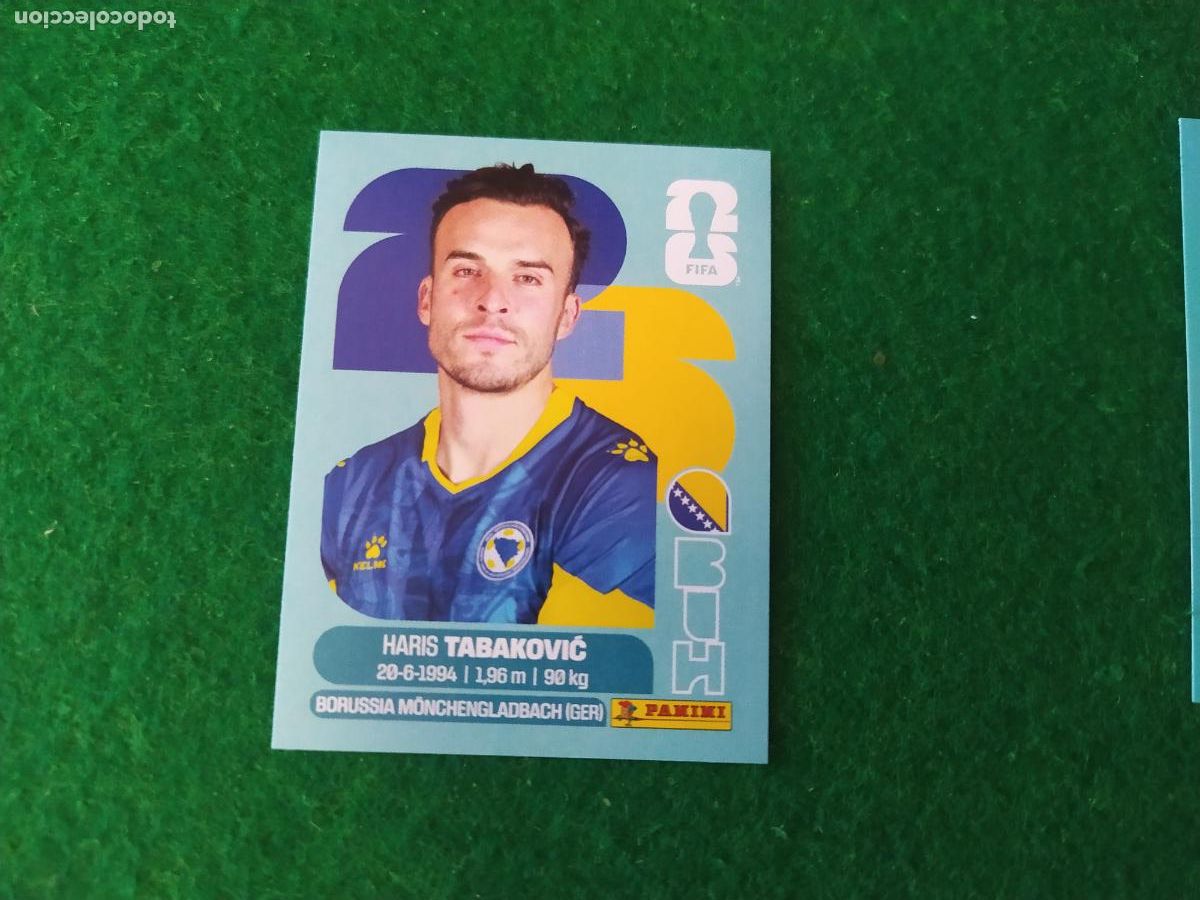 Cromos de F&uacute;tbol: OFFICIAL STICKER COLLECTION WORLD CUP MUNDIAL 2026 - BOSNIA N&ordm; 20 TABAKOVIC