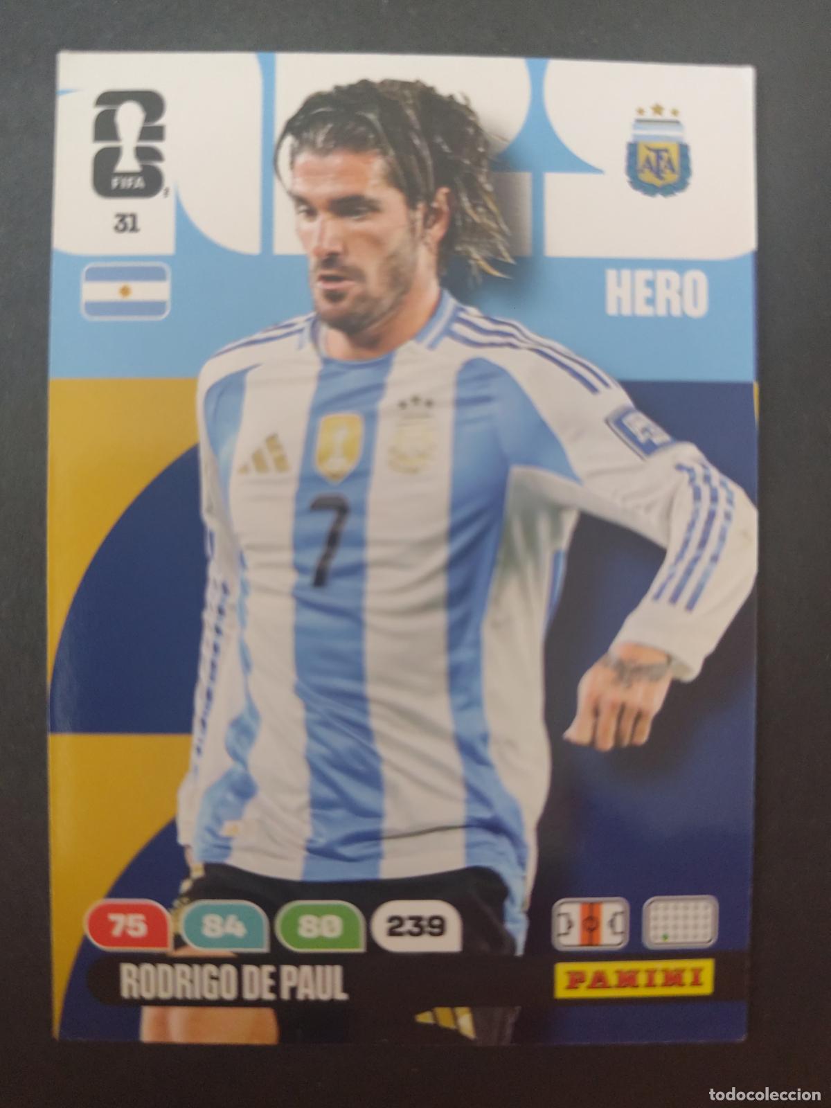 Fu&szlig;ball-Sticker: 31 RODRIGO DE PAUL ARGENTINA ADRENALYN MUNDIAL FIFA WORLD CUP 2026 PANINI