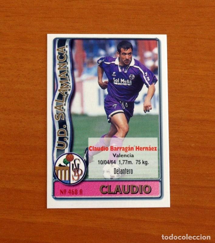 Fu&szlig;ball-Sticker: Salamanca-N&ordm; 468 Claudio-Catanha -2&ordf; Divisi&oacute;n-Mundicromo Las Fichas de la Liga 1996-1997-96-97