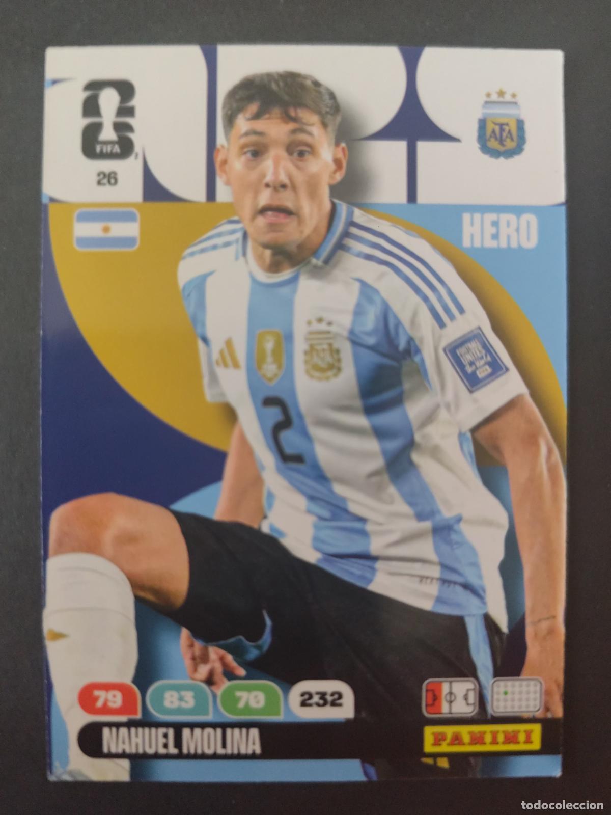 Cartes &agrave; collectionner de Football: 26 NAHUEL MOLINA ARGENTINA ADRENALYN MUNDIAL FIFA WORLD CUP 2026 PANINI