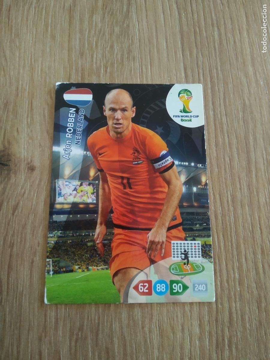 Cartes &agrave; collectionner de Football: ROBBEN HOLANDA PAISES BAJOS CROMO FUTBOL PANINI ADRENALYN 2014 WORLD CUP COPA DEL MUNDO