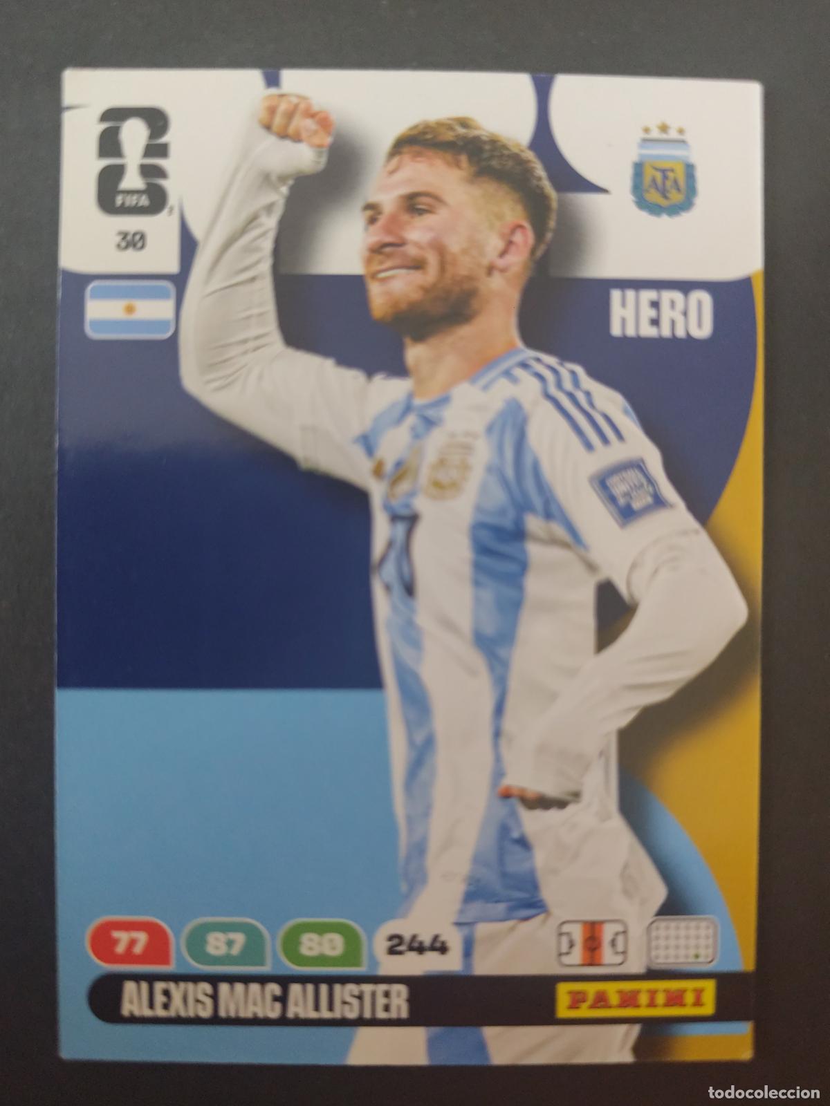 Cartes &agrave; collectionner de Football: 30 ALEXIS MAC ALLISTER ARGENTINA ADRENALYN MUNDIAL FIFA WORLD CUP 2026 PANINI