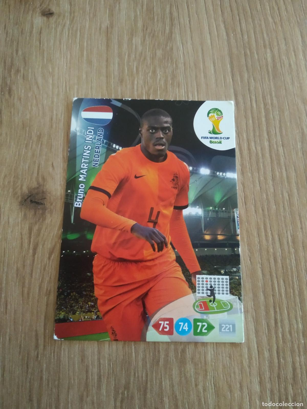 Cromos de F&uacute;tbol: BRUNO MARTINS INDI HOLANDA PAISES BAJOS CROMO FUTBOL PANINI ADRENALYN 2014 WORLD CUP COPA DEL MUNDO