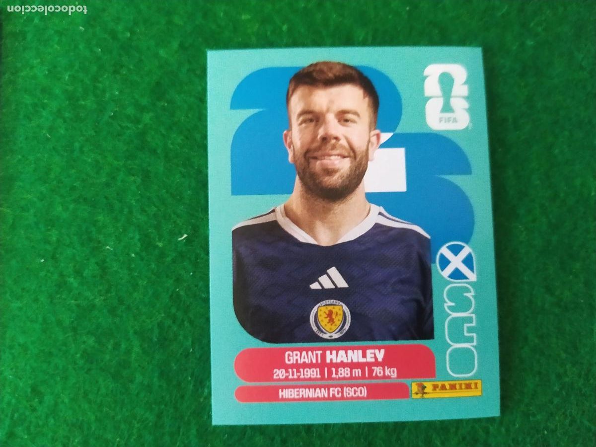 Cartes &agrave; collectionner de Football: OFFICIAL STICKER COLLECTION WORLD CUP MUNDIAL 2026 - ESCOCIA N&ordm; 10 HANLEY