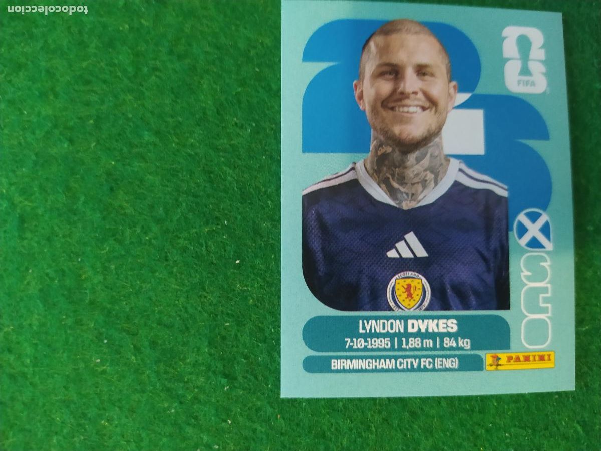 Cartes &agrave; collectionner de Football: OFFICIAL STICKER COLLECTION WORLD CUP MUNDIAL 2026 - ESCOCIA N&ordm; 18 DYKES