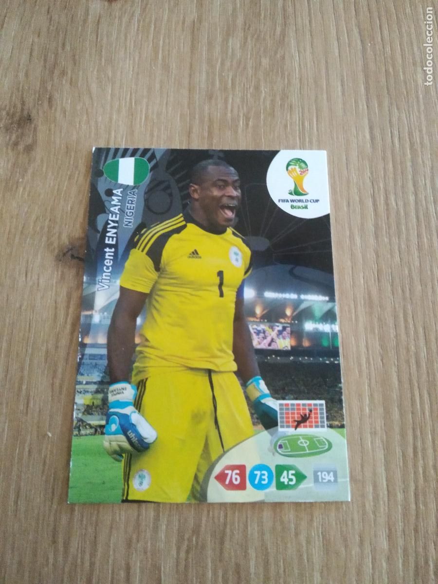 Cartes &agrave; collectionner de Football: ENYEAMA NIGERIA CROMO FUTBOL PANINI ADRENALYN 2014 WORLD CUP COPA DEL MUNDO