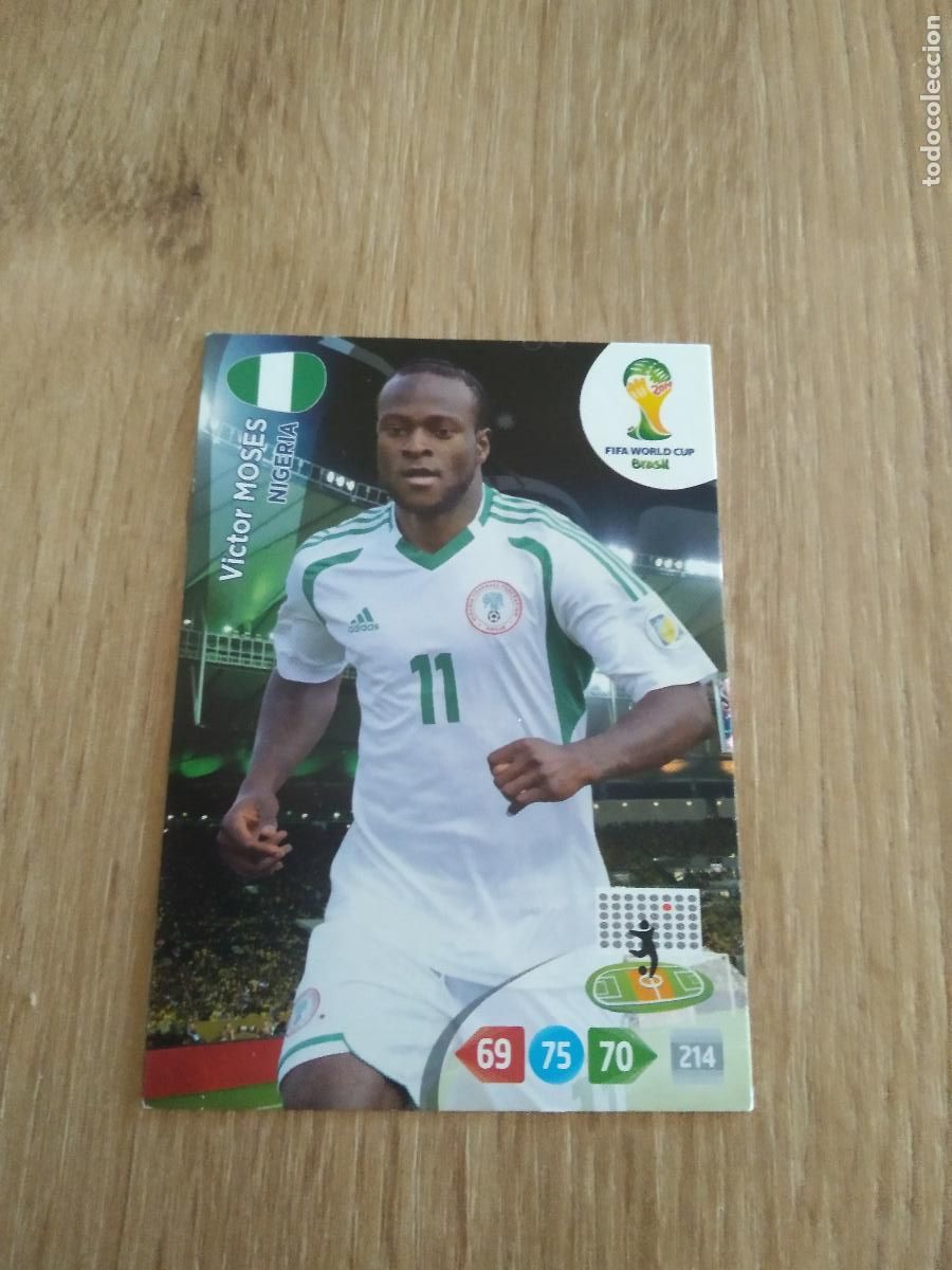 Cartes &agrave; collectionner de Football: VICTOR MOSES NIGERIA CROMO FUTBOL PANINI ADRENALYN 2014 WORLD CUP COPA DEL MUNDO