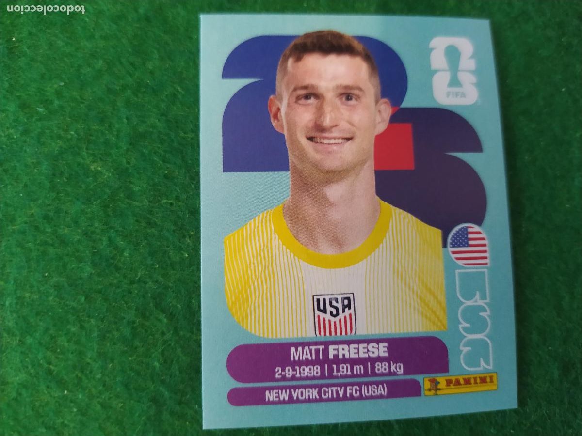 Cartes &agrave; collectionner de Football: OFFICIAL STICKER COLLECTION WORLD CUP MUNDIAL 2026 - ESTADOS UNIDOS N&ordm; 2 FREESE