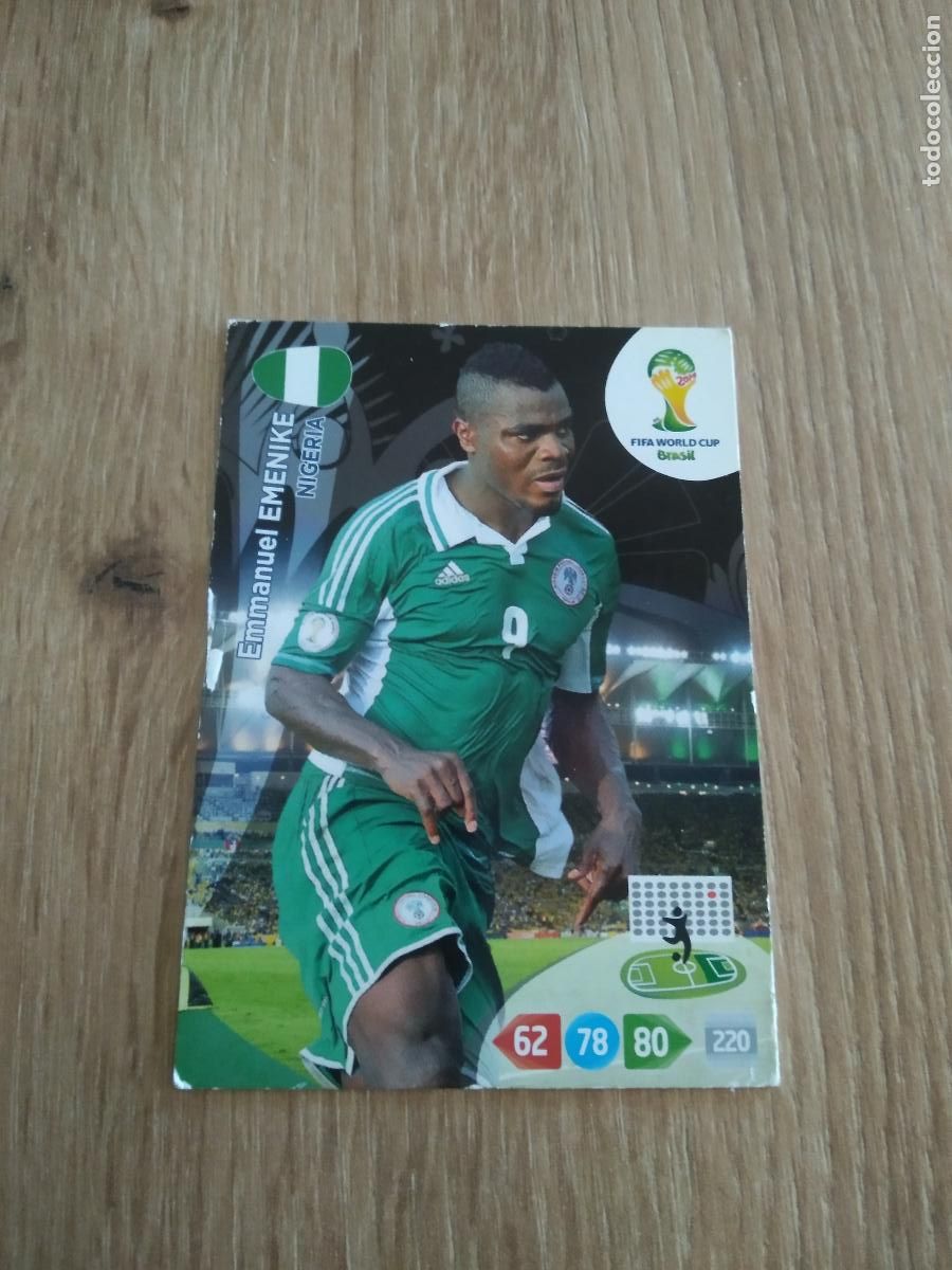 Cartes &agrave; collectionner de Football: EMENIKE NIGERIA CROMO FUTBOL PANINI ADRENALYN 2014 WORLD CUP COPA DEL MUNDO