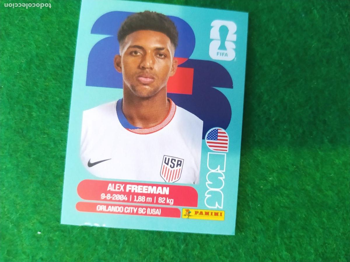 Cartes &agrave; collectionner de Football: OFFICIAL STICKER COLLECTION WORLD CUP MUNDIAL 2026 - ESTADOS UNIDOS N&ordm; 6 FREEMAN