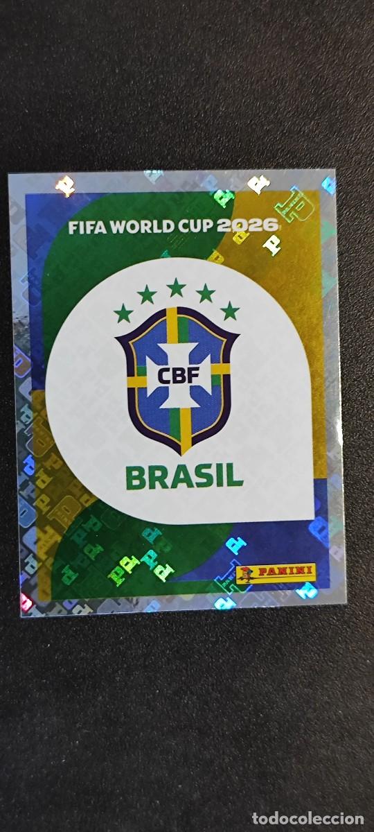Cromos de F&uacute;tbol: FIFA WORLD CUP 2026 STICKER ESCUDO BRASIL # BRA1 PANINI