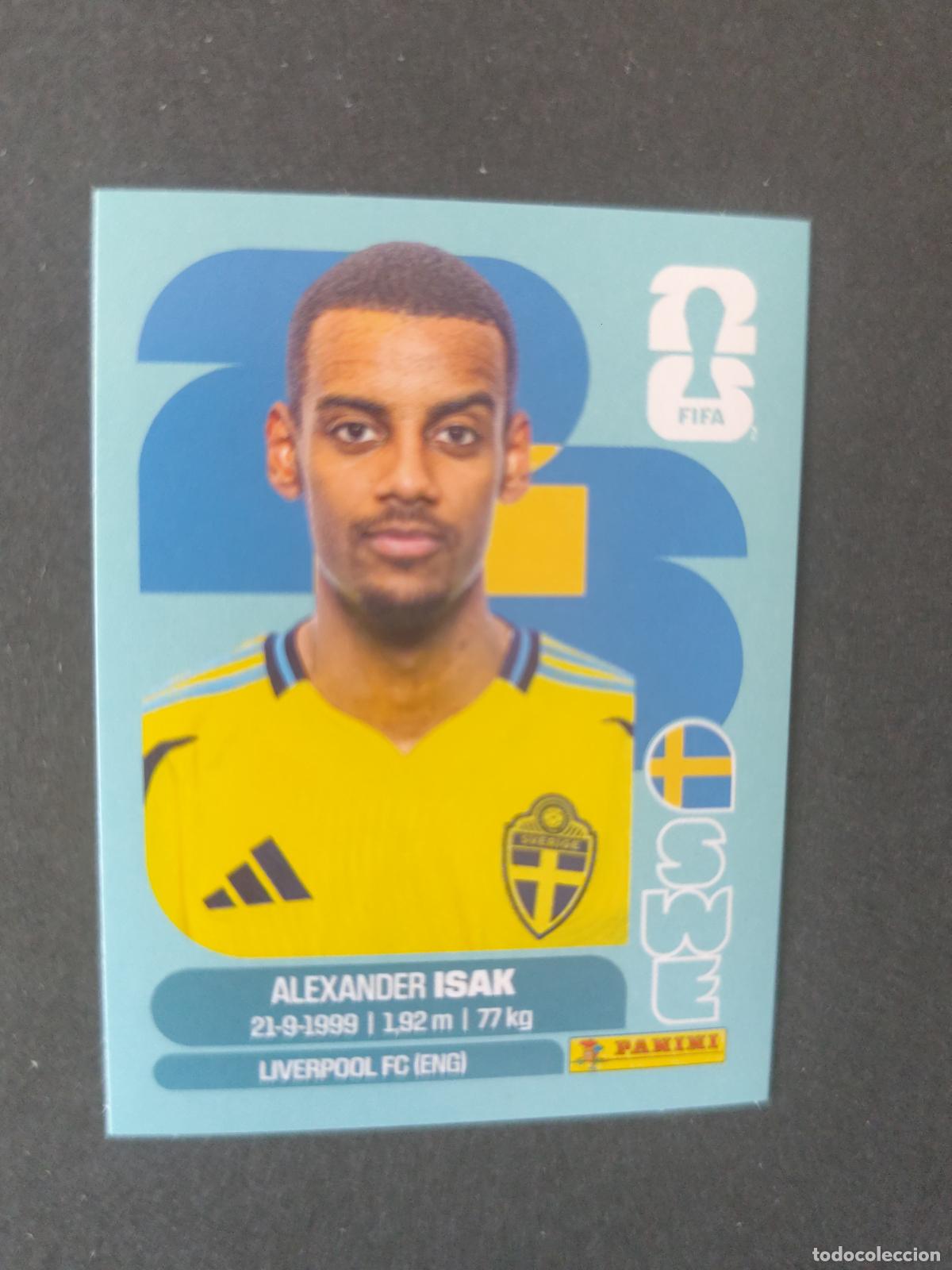 Cartes &agrave; collectionner de Football: SWE19 ALEXANDER ISAK 19 SUECIA MUNDIAL FIFA WORLD CUP 2026 STICKER PANINI SIN PEGAR