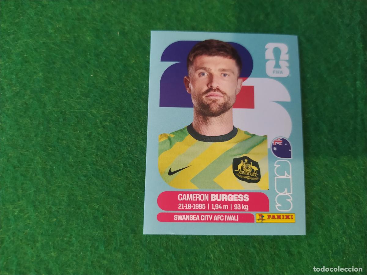 Cartes &agrave; collectionner de Football: OFFICIAL STICKER COLLECTION WORLD CUP MUNDIAL 2026 - AUSTRALIA N&ordm; 8 BURGESS