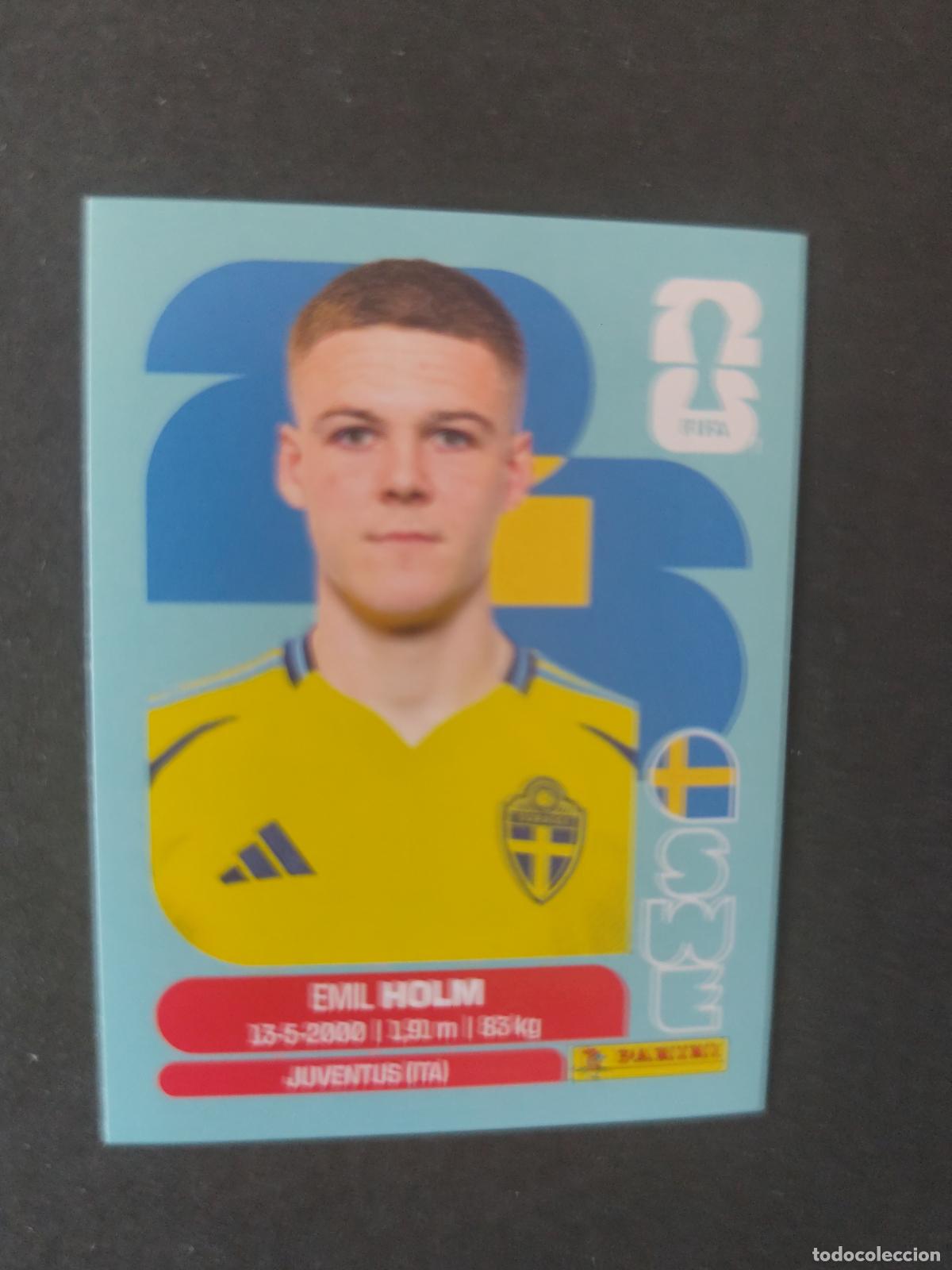 Cartes &agrave; collectionner de Football: SWE5 EMIL HOLM 5 SUECIA MUNDIAL FIFA WORLD CUP 2026 STICKER PANINI SIN PEGAR
