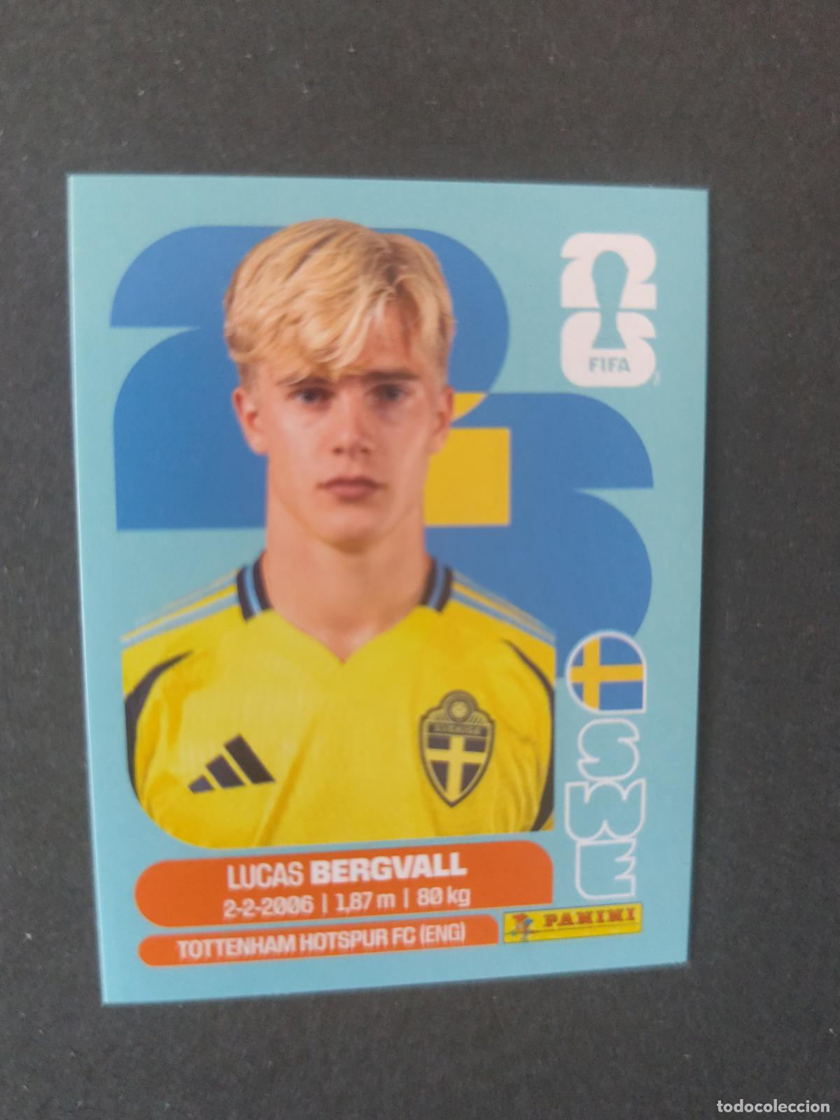 Cromos de F&uacute;tbol: SWE8 LUCAS BERGVALL 8 SUECIA MUNDIAL FIFA WORLD CUP 2026 STICKER PANINI SIN PEGAR