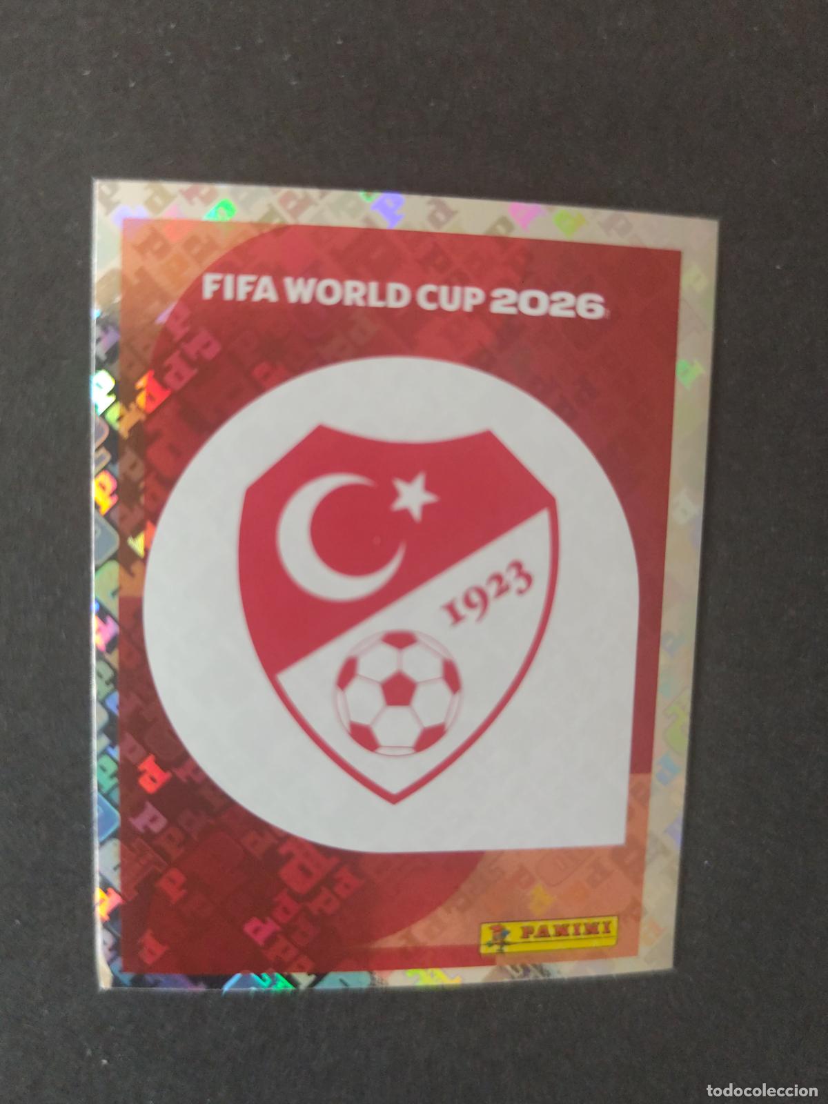 Football Stickers: TUR1 EMBLEM ESCUDO 1 TURQU&Iacute;A MUNDIAL FIFA WORLD CUP 2026 STICKER PANINI SIN PEGAR