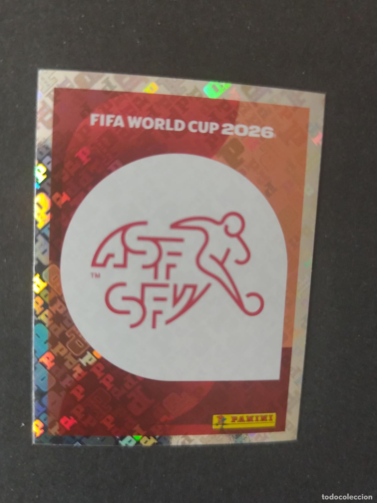 Football Stickers: SUI1 EMBLEM ESCUDO 1 SUIZA MUNDIAL FIFA WORLD CUP 2026 STICKER PANINI SIN PEGAR