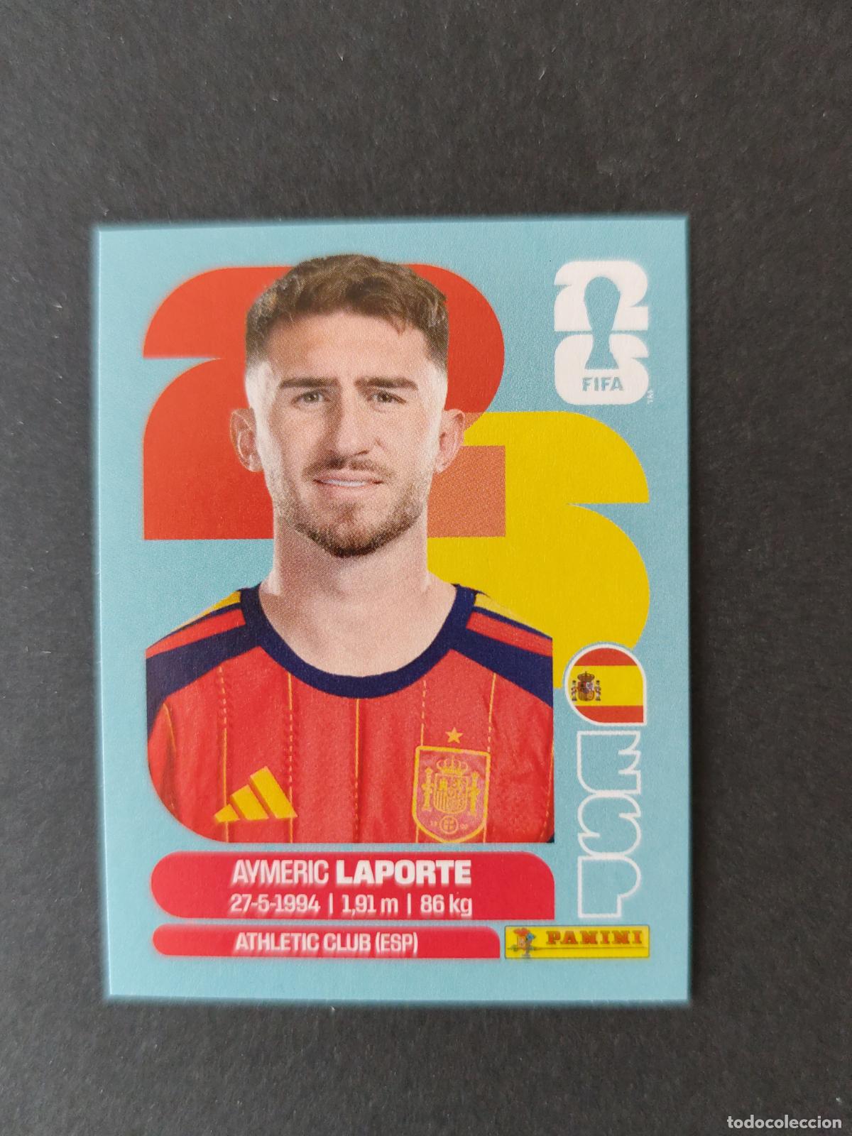 Cartes &agrave; collectionner de Football: ESP4 AYMERIC LAPORTE 4 ESPA&Ntilde;A MUNDIAL FIFA WORLD CUP 2026 STICKER PANINI SIN PEGAR