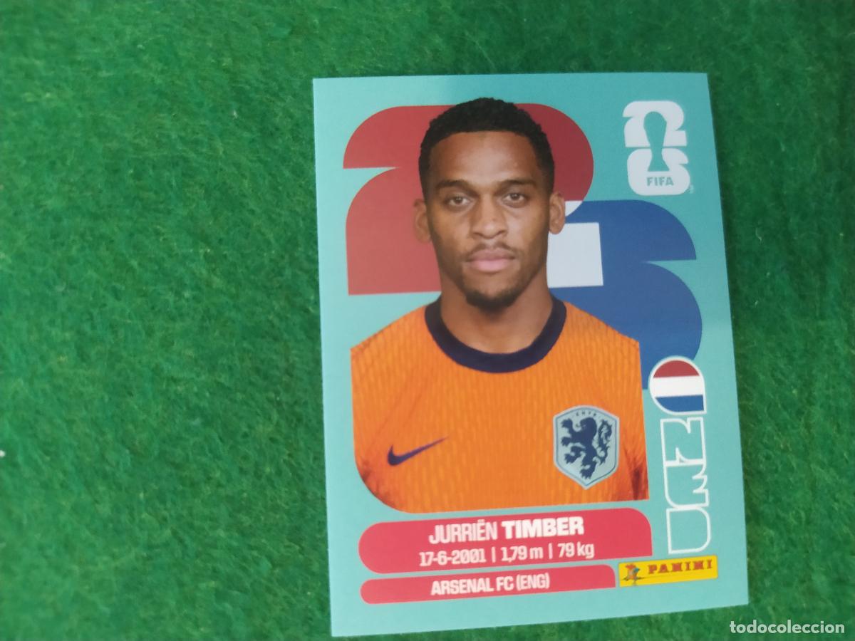 Cromos de F&uacute;tbol: OFFICIAL STICKER COLLECTION WORLD CUP MUNDIAL 2026 - HOLANDA N&ordm; 5 TIMBER