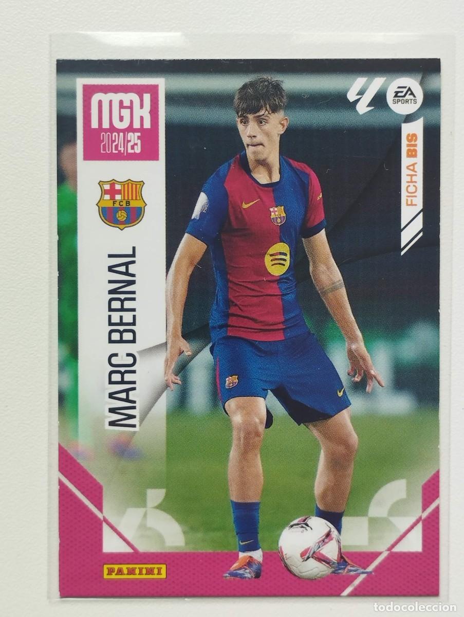 Cromos de F&uacute;tbol: CROMO CARD MGK 24 25 MEGACRACKS 2024 2025 MEGA CRACKS 84 BIS MARC BERNAL BARCELONA ROOKIE