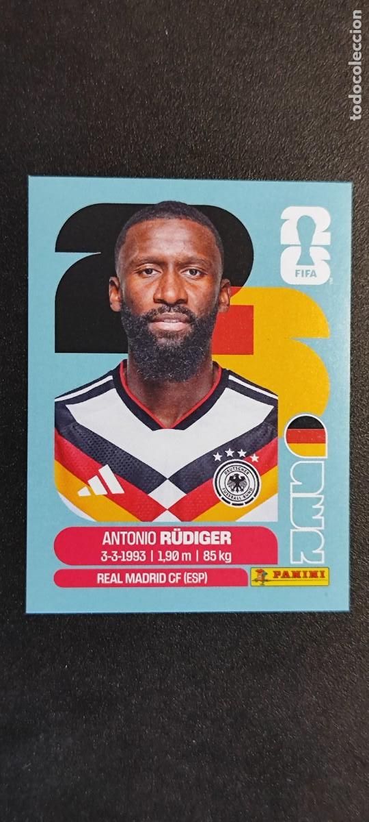 Cromos de F&uacute;tbol: FIFA WORLD CUP 2026 STICKER RUDIGER ALEMANIA # GER6 PANINI