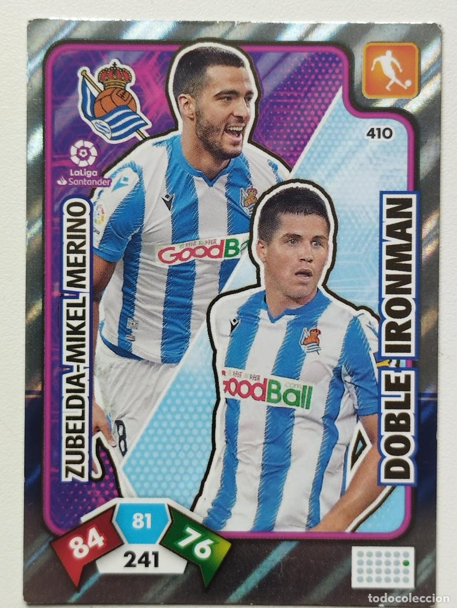 Cromos de F&uacute;tbol: CROMO CARTA ADRENALYN XL 2019 2020 19 20 CARD DOBLE IRONMAN ZUBELDIA MERINO 410 REAL SOCIEDAD