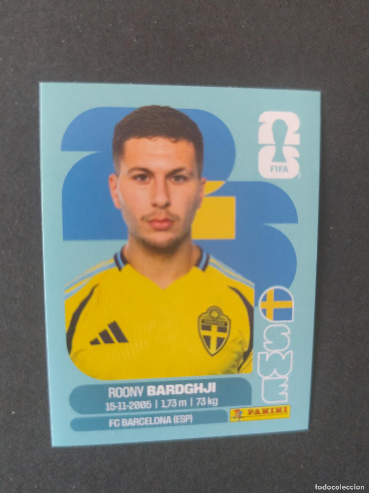 Cromos de F&uacute;tbol: SWE16 ROONY BARDGHJI 16 SUECIA MUNDIAL FIFA WORLD CUP 2026 STICKER PANINI SIN PEGAR