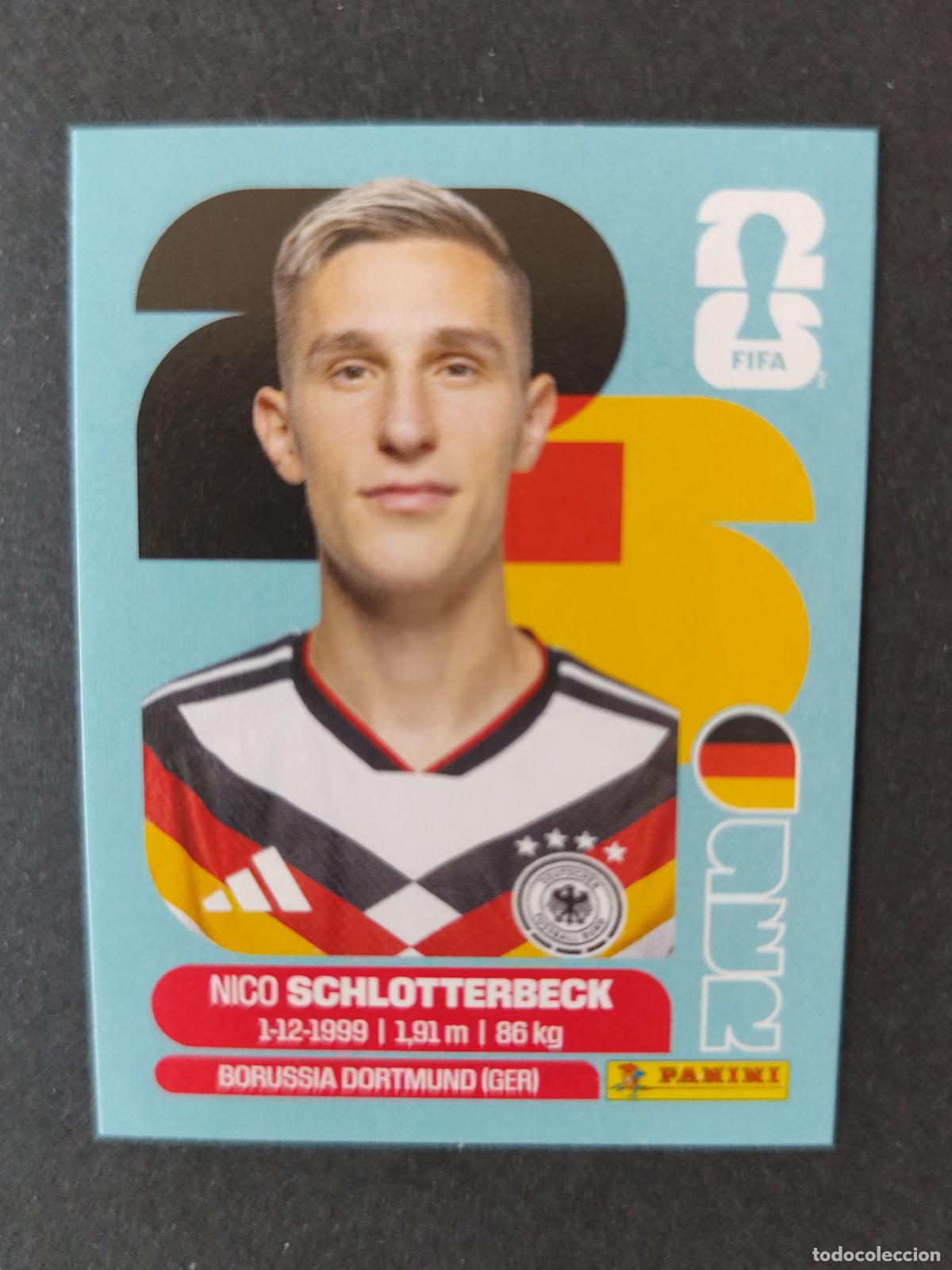 Cromos de Futebol: GER5 NICO SCHLOTTERBECK 5 ALEMANIA MUNDIAL FIFA WORLD CUP 2026 STICKER PANINI SIN PEGAR