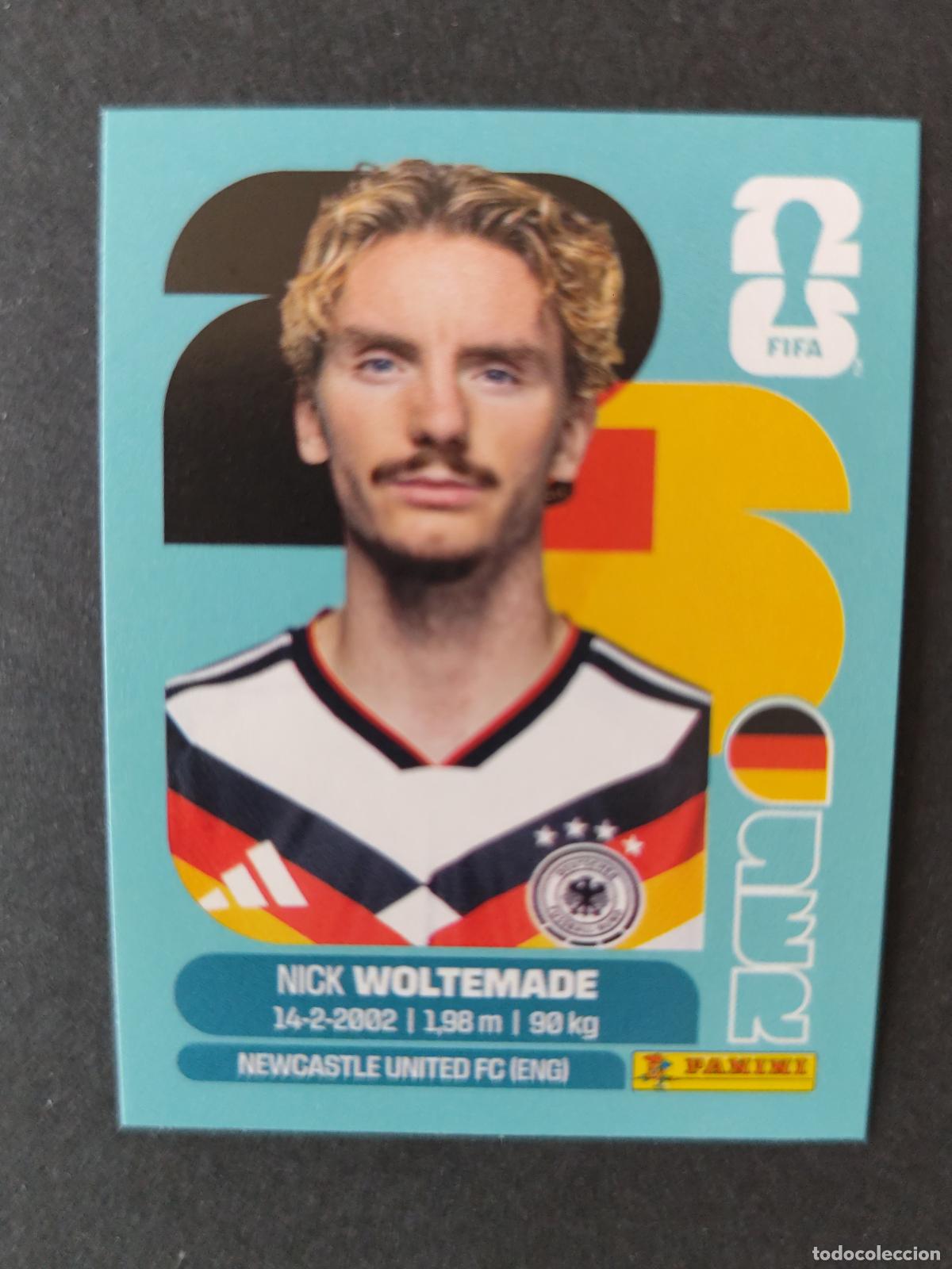 Cartes &agrave; collectionner de Football: GER20 NICK WOLTEMADE 20 ALEMANIA MUNDIAL FIFA WORLD CUP 2026 STICKER PANINI SIN PEGAR