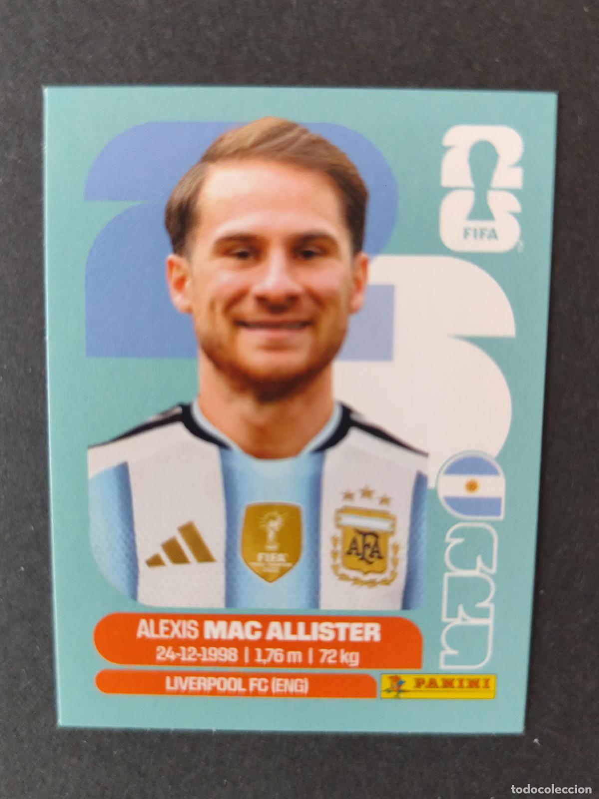 Cartes &agrave; collectionner de Football: ARG9 ALEXIS MAC ALLISTER 9 ARGENTINA MUNDIAL FIFA WORLD CUP 2026 STICKER PANINI SIN PEGAR