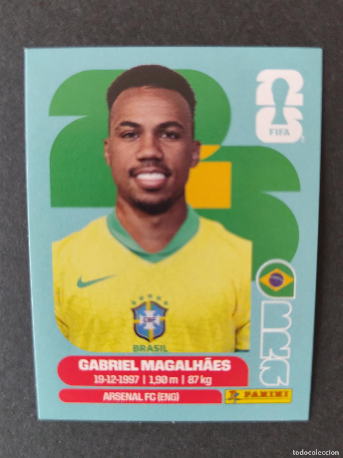 Fu&szlig;ball-Sticker: BRA6 GABRIEL MAGALH&Atilde;ES 6 BRASIL MUNDIAL FIFA WORLD CUP 2026 STICKER PANINI SIN PEGAR