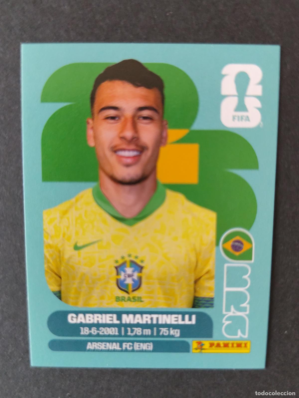 Fu&szlig;ball-Sticker: BRA18 GABRIEL MARTINELLI 18 BRASIL MUNDIAL FIFA WORLD CUP 2026 STICKER PANINI SIN PEGAR