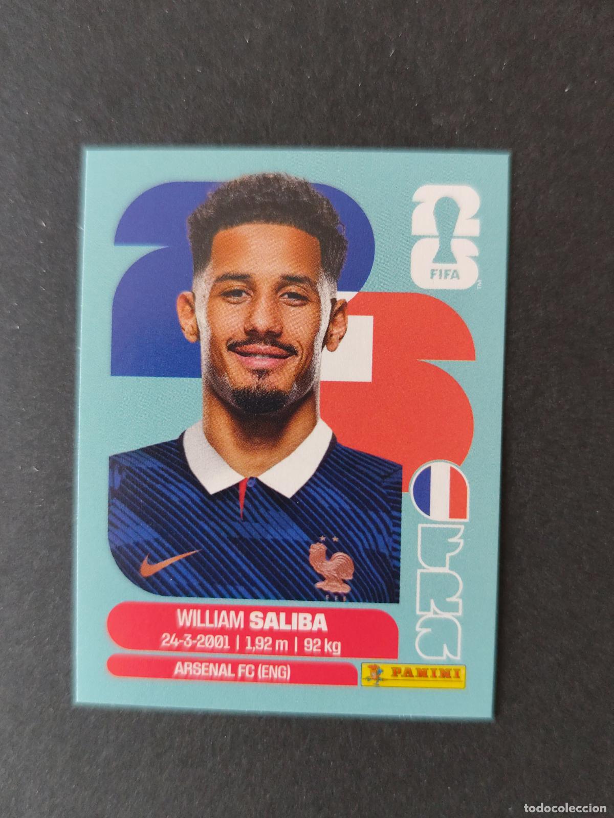 Cromos de F&uacute;tbol: FRA4 WILLIAM SALIBA 4 FRANCIA MUNDIAL FIFA WORLD CUP 2026 STICKER PANINI SIN PEGAR