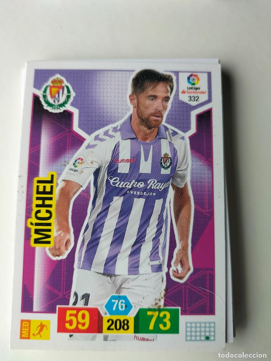 Cromos de F&uacute;tbol: 1 CROMO FICHA PANINI ADRENALYN TEMPORADA 18-19 2018-2019 REAL VALLADOLID 332 MICHEL