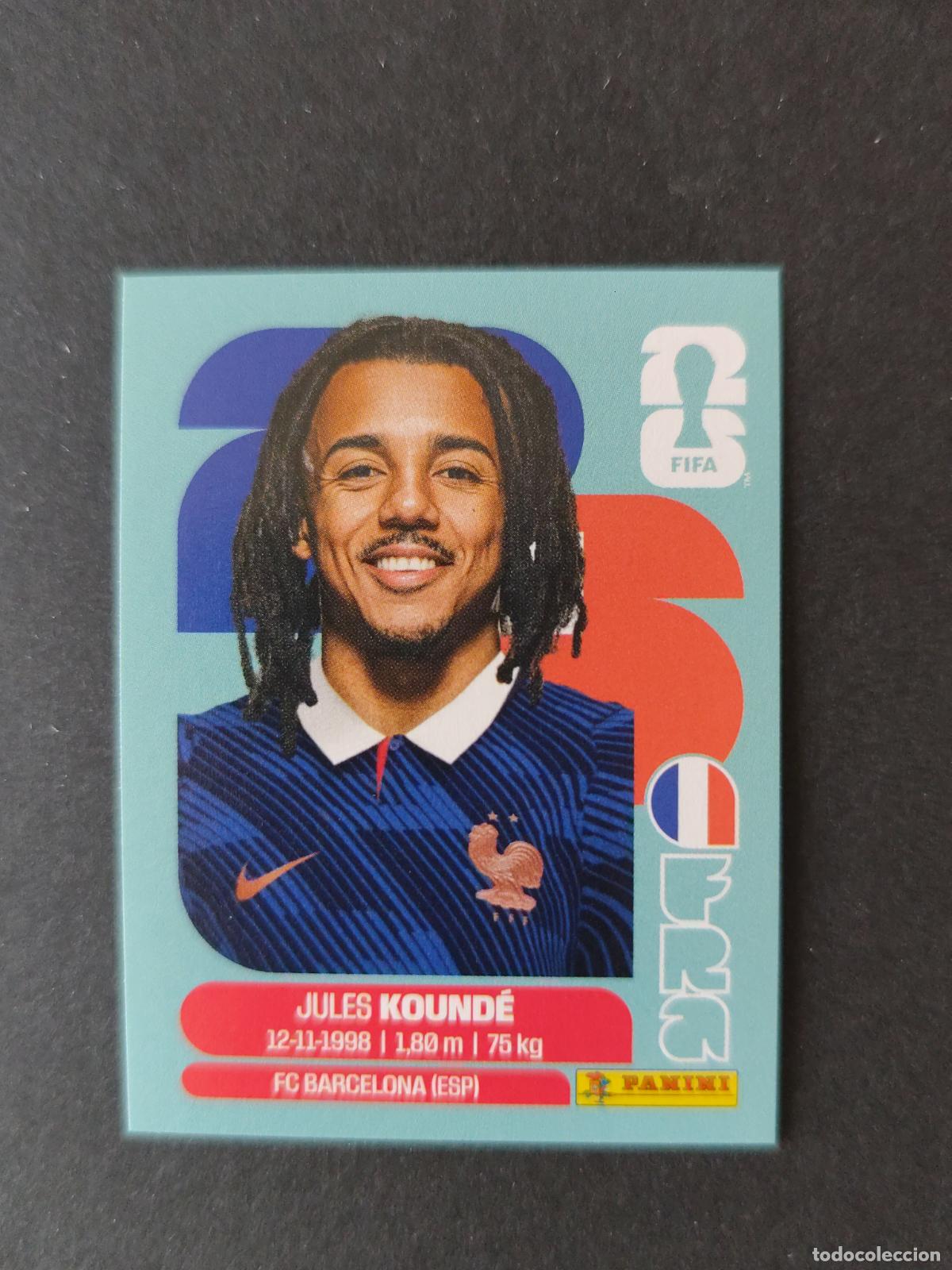 Cartes &agrave; collectionner de Football: FRA5 JULES KOUND&Eacute; 5 FRANCIA MUNDIAL FIFA WORLD CUP 2026 STICKER PANINI SIN PEGAR