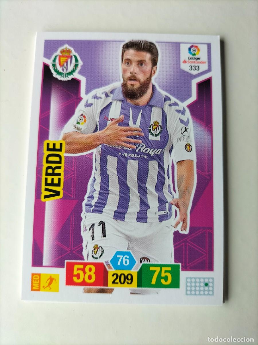 Cromos de F&uacute;tbol: 1 CROMO FICHA PANINI ADRENALYN TEMPORADA 18-19 2018-2019 REAL VALLADOLID 333 VERDE